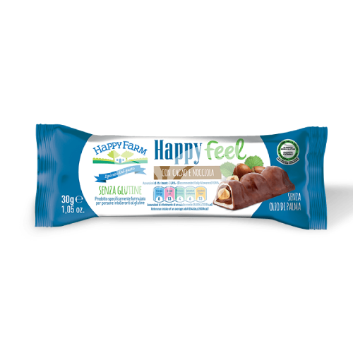 Happy Farm happy feel csokis-mogyorós ostya szelet 33 g • Egészségbolt