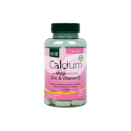 H&B kalcium+d3+magnézium+cink tabletta 120 db • Egészségbolt