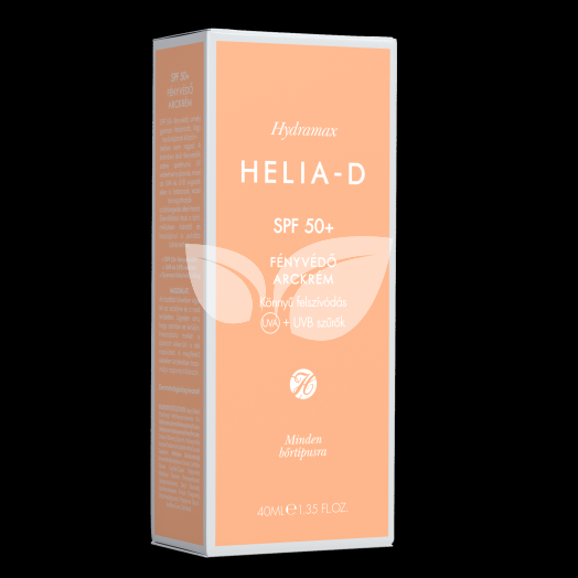 Helia-D hydramax spf50+fényvédő arckrém 40 ml • Egészségbolt