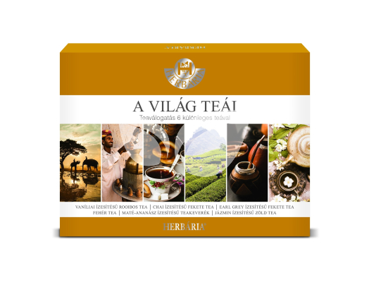 Herbária kedvenc teáim világ teái teaválogatás 6x5 db • Egészségbolt
