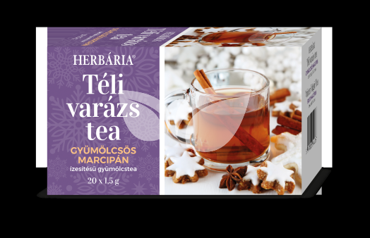 Herbária téli varázs gyümölcs-marcipán ízű tea 20x1,5g 30 g • Egészségbolt