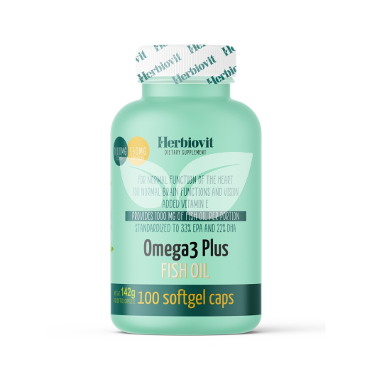 Herbiovit omega-3 plus halolaj lágykapszula 100 db • Egészségbolt