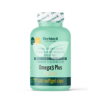 Herbiovit omega-3 plus halolaj lágykapszula 100 db