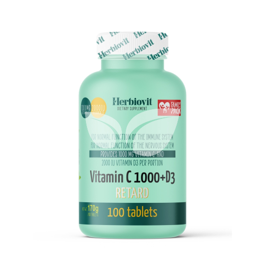 Herbiovit vitamin c1000+d3 retard tabletta 100 db • Egészségbolt