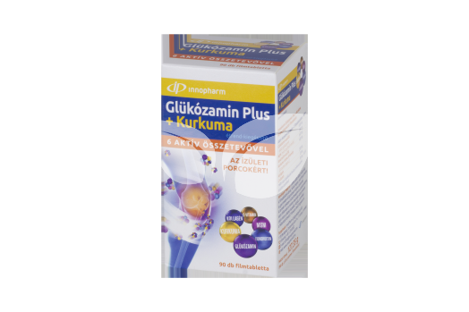 Innopharm glükózamin plus+kurkuma filmtabletta 90 db • Egészségbolt