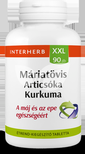 Interherb xxl máriatövis és articsóka és kurkuma tabletta 90 db • Egészségbolt