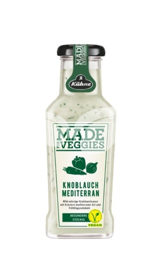 Kühne made for veggie mediterrán fokhagymás szósz 235 ml • Egészségbolt