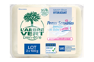 Larbre Vert szappan családbarát 2x100g 200 g • Egészségbolt
