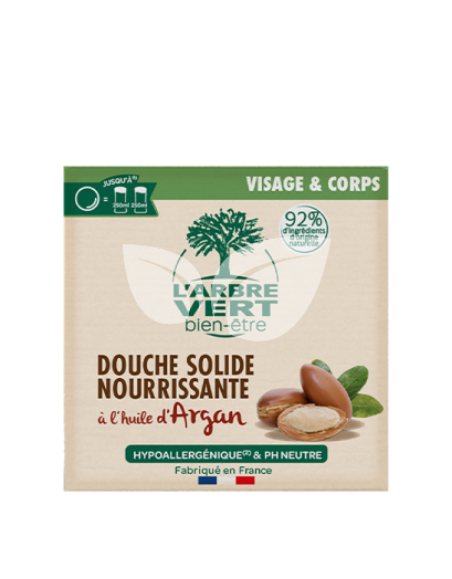 Larbre Vert szilárd tusfürdő argán 75 g • Egészségbolt