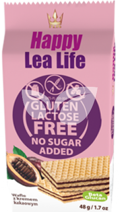 Lea life mini kakaós ostyaszelet hozzáadott cukor-, glutén-, laktóz nélkül 48 g • Egészségbolt