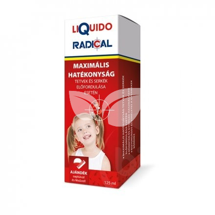 Liquido Radical tetűírtó ajándék sapkával és fésűvel 125 ml • Egészségbolt