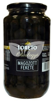 Loreto magozott fekete olivabogyó 900 g