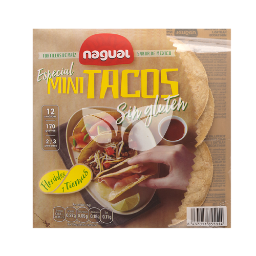 Nagual mini tacos kukorica tortilla 10cm 170 g • Egészségbolt