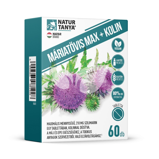 Natur Tanya máriatövis max+kolin tabletta 60 db • Egészségbolt