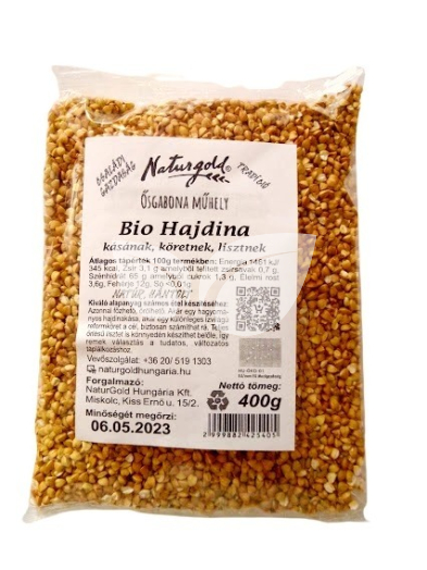 Naturgold bio hajdina főzésre, sütésre 400 g • Egészségbolt