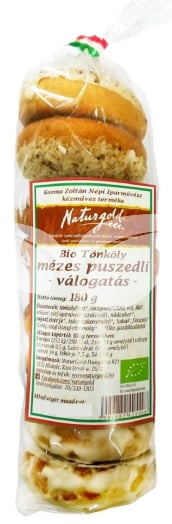 Naturgold bio tönköly mézes puszedli válogatás 180 g • Egészségbolt