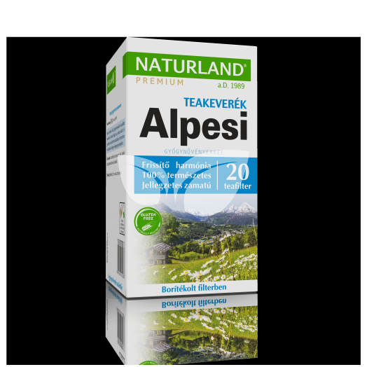 Naturland alpesi gyógynövény teakeverék filteres 20x1g 20 g • Egészségbolt
