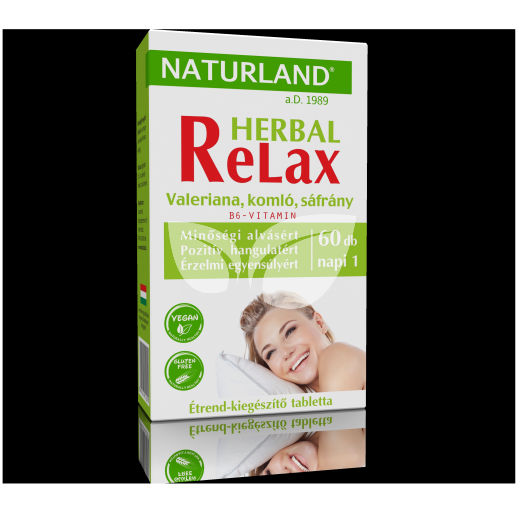 Naturland herbal relax étrend-kiegészítő tabletta 60 db • Egészségbolt