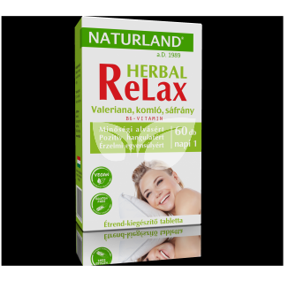 Naturland herbal relax étrend-kiegészítő tabletta 60 db