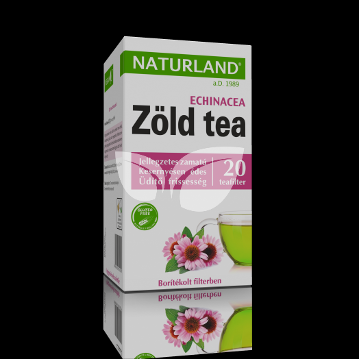 Naturland zöld tea echinaceával filteres 20x2g 40 g • Egészségbolt