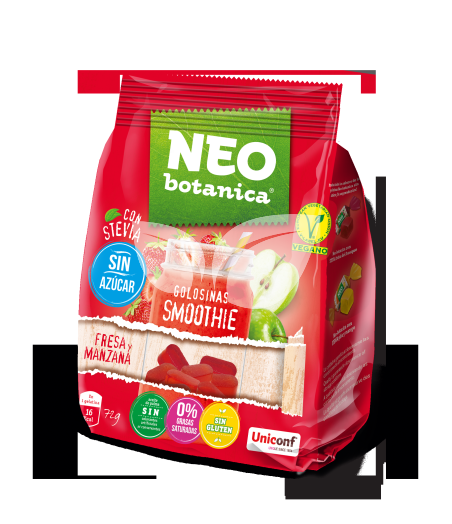 Neo Botanica stevia zselécukorka cukormentes, gluténmentes eper-alma ízű 72 g • Egészségbolt