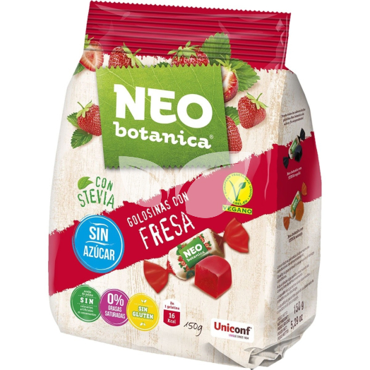 Neo Botanica stevia zselécukorka cukormentes, gluténmentes eper ízű 150 g