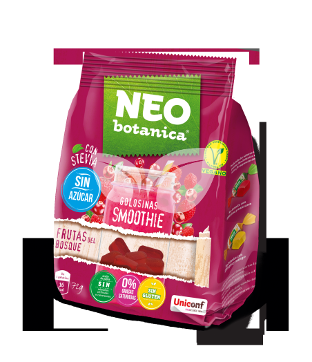 Neo Botanica stevia zselécukorka cukormentes, gluténmentes erdei gyümölcs ízű 72 g • Egészségbolt