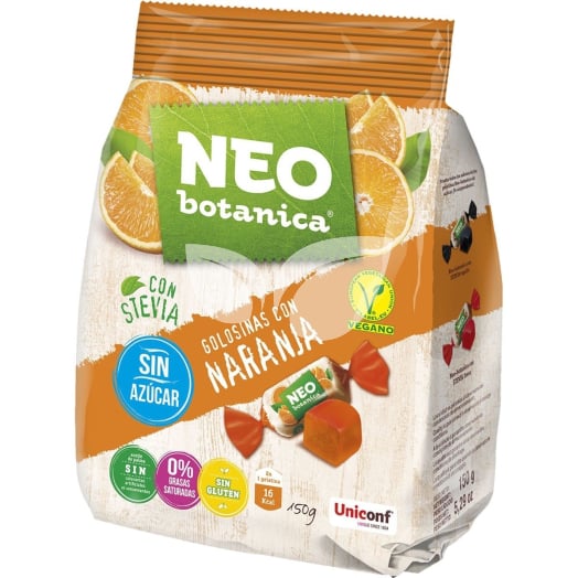 Neo Botanica stevia zselécukorka cukormentes, gluténmentes narancs ízű 150 g • Egészségbolt