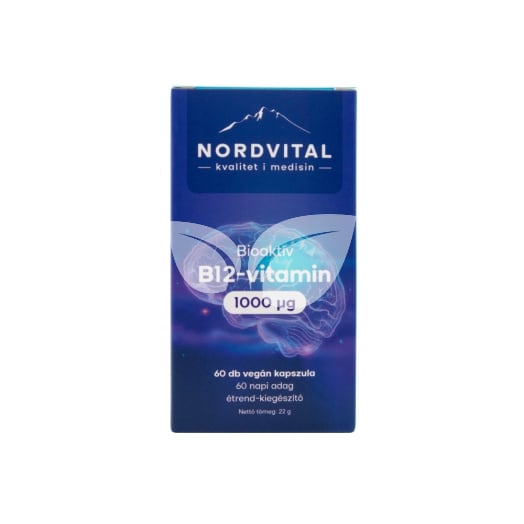 Nordvital b12-vitamin 1000mcg vegán kapszula 60 db • Egészségbolt