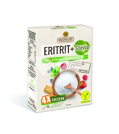 Oligo life eritrit+stevia 4x édesebb 275 g • Egészségbolt