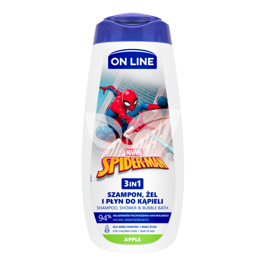 On Line tusfürdő és sampon 3in1 pókember 400 ml • Egészségbolt