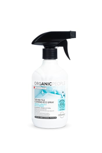 Organic People öko fürdőszoba- és csempetisztító spray bio citrommal és almaecettel 500 ml • Egészségbolt