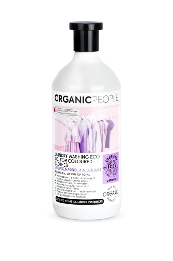 Organic People öko mosógél színes ruhákhoz bio magnóliával és tengeri sóval 1000 ml • Egészségbolt