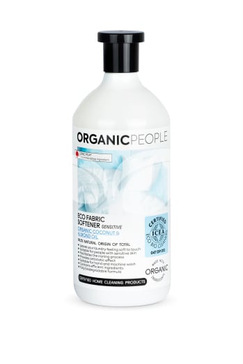 Organic People öko szenzitív öblítő bio kókusszal és mandulaolajjal 1000 ml • Egészségbolt