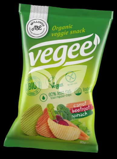 Organique bio burgonya snack zöldséges vegee 85 g • Egészségbolt