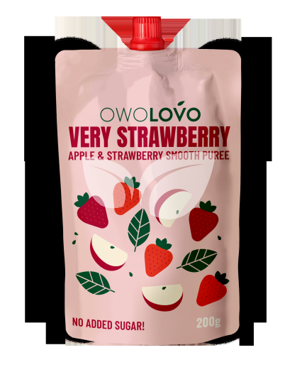 Owolovo gyümölcspüré alma-eper 200 g • Egészségbolt