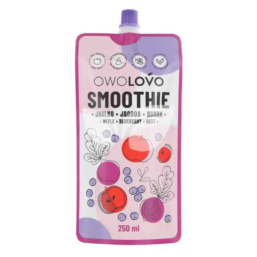 Owolovo smoothie alma-kékáfonya-cékla 250 ml • Egészségbolt