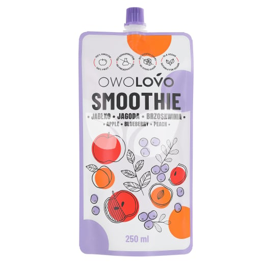 Owolovo smoothie alma-kékáfonya-őszibarack 250 ml • Egészségbolt
