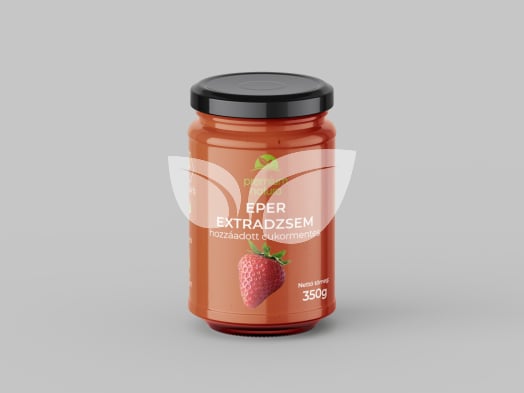 Premium Natura csökkentett energia tartalmú extra dzsem édesítőszerekkel eper 350 g • Egészségbolt