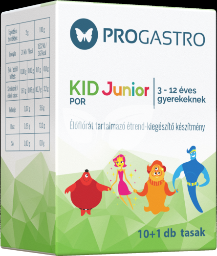Progastro kid junior por 3-12 éves gyerekeknek 10+1db 11 db • Egészségbolt
