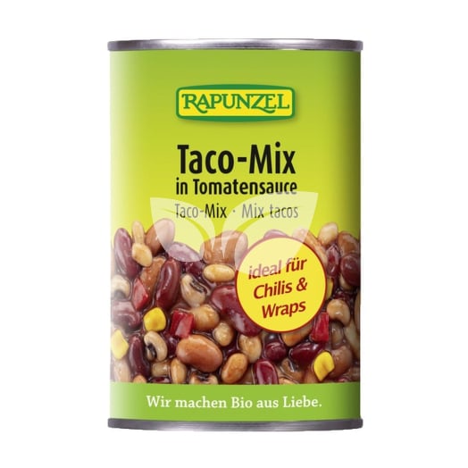 Rapunzel bio taco mix bab-paprika-kukorica konzerv 400 g • Egészségbolt