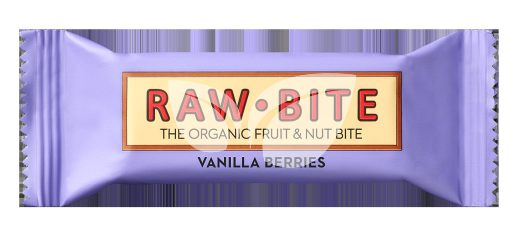 Rawbite organic bar vanília berries 50 g • Egészségbolt