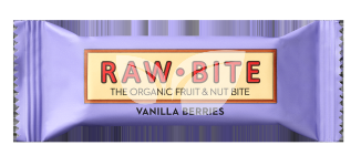 Rawbite organic bar vanília berries 50 g