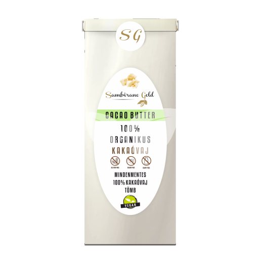 Sambirano Gold nyers kakaóvaj, finom kakaós ízzel és illattal 100 g • Egészségbolt