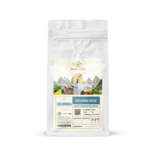 Semiramis columbia decaf szemes  kávé közepes 250 g • Egészségbolt