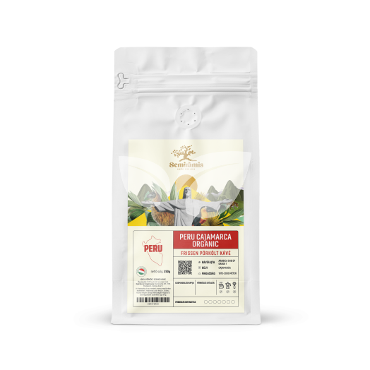 Semiramis peru cajamarca org pörkölt kávé világos 250 g • Egészségbolt