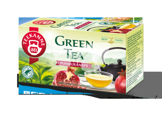 Teekanne gránátalmás zöld tea 20x1,75g 35 g • Egészségbolt