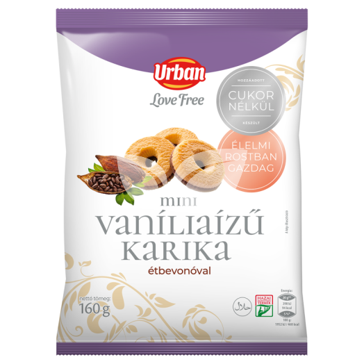 Urban Love Free vanília ízű karika hcn 160 g • Egészségbolt
