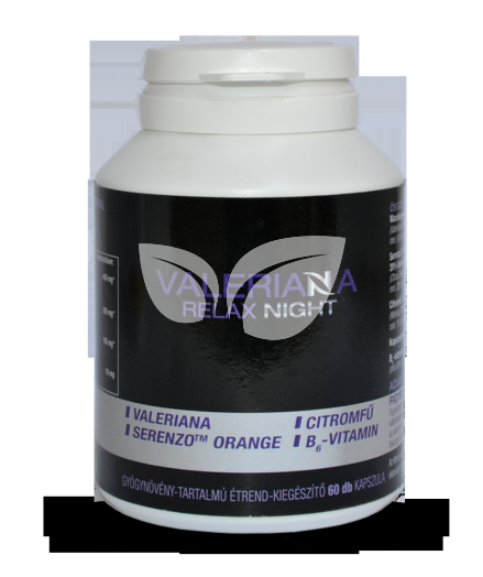 Valeriana relax night gyógynövénytartalmú kapszula 60 db • Egészségbolt
