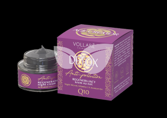 Vollaré age creator detox anti-aging bőrregeneráló éjszakai arckrém aktív szénnel, q10-koenzimmel, c+e-vitaminnal 50 ml
